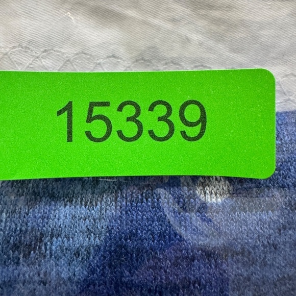 Claire Desjardins‎ Women's Blue Art to Wear 3/4 Dolman Sleeve Top Medium - Picture 12 of 12